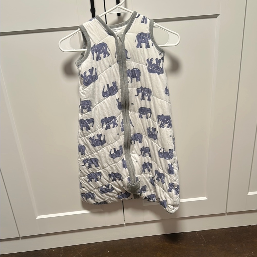 Burt’s Bees Baby Elephant Print Quilted Sleep Sack